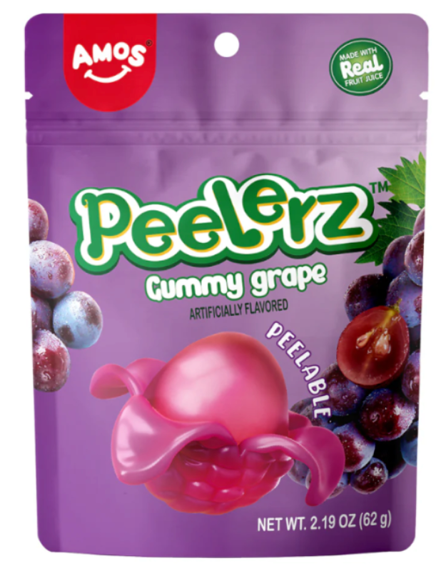 AMOS PEELERZ GUMMY GRAPE 170g